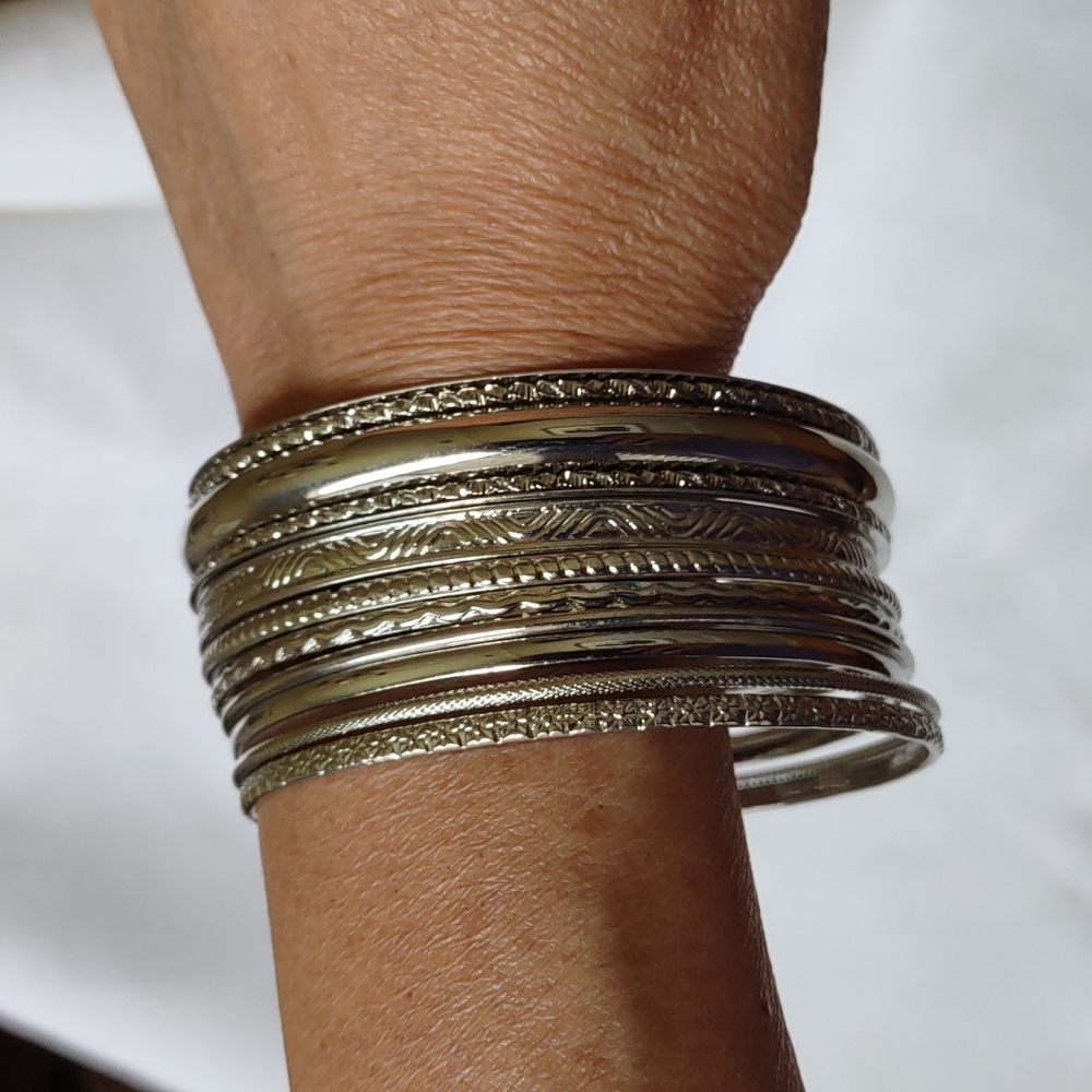 Set of Silver Bangles